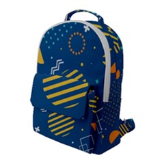 Flat-design-geometric-shapes-background Flap Pocket Backpack (large) by Vaneshart