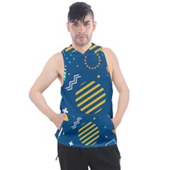 Flat-design-geometric-shapes-background Men s Sleeveless Hoodie