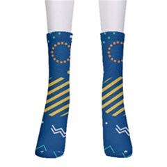 Flat-design-geometric-shapes-background Men s Crew Socks by Vaneshart