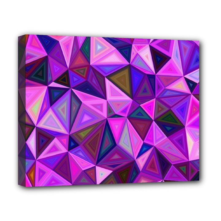 Triangular-shapes-background Deluxe Canvas 20  x 16  (Stretched)