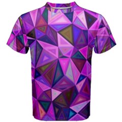 Triangular-shapes-background Men s Cotton Tee by Vaneshart