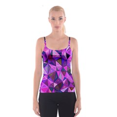 Triangular-shapes-background Spaghetti Strap Top by Vaneshart