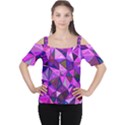 Triangular-shapes-background Cutout Shoulder Tee View1