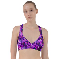 Triangular-shapes-background Sweetheart Sports Bra by Vaneshart