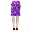 Triangular-shapes-background Short Mermaid Skirt View2