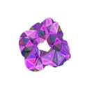 Triangular-shapes-background Velvet Scrunchie View1