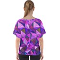 Triangular-shapes-background V-Neck Dolman Drape Top View2