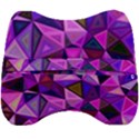 Triangular-shapes-background Velour Head Support Cushion View2