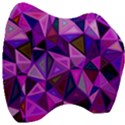 Triangular-shapes-background Velour Head Support Cushion View3