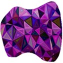 Triangular-shapes-background Velour Head Support Cushion View4