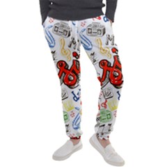 Music-color-elements Men s Jogger Sweatpants by Vaneshart