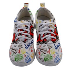 Music-color-elements Athletic Shoes by Vaneshart