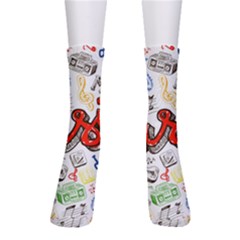 Music-color-elements Men s Crew Socks