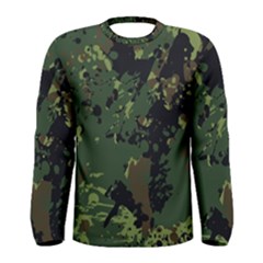 Military Background Grunge Men s Long Sleeve Tee by Vaneshart