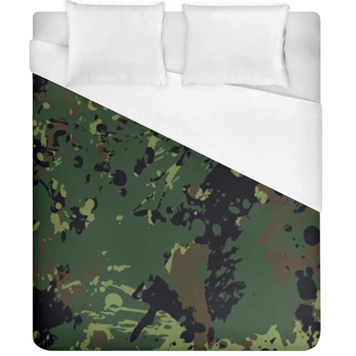 Military background grunge Duvet Cover (California King Size)