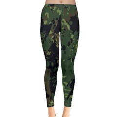 Military Background Grunge Inside Out Leggings by Vaneshart