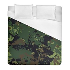 Military Background Grunge-style Duvet Cover (full/ Double Size) by Vaneshart