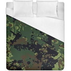 Military Background Grunge-style Duvet Cover (california King Size) by Vaneshart