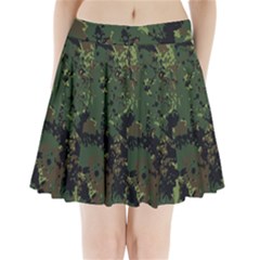 Military Background Grunge-style Pleated Mini Skirt by Vaneshart