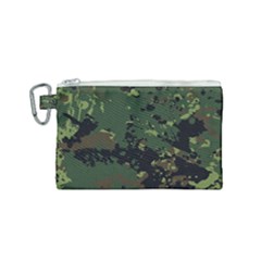 Military Background Grunge-style Canvas Cosmetic Bag (small) by Vaneshart