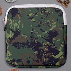 Military Background Grunge-style Mini Square Pouch by Vaneshart