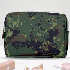 Military Background Grunge-style Make Up Pouch (medium) by Vaneshart