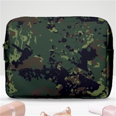 Military Background Grunge-style Make Up Pouch (large) by Vaneshart