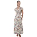 Pattern-with-hand-drawn-butterflies Flutter Sleeve Maxi Dress View1