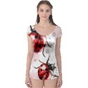 Ladybugs-pattern-texture-watercolor Boyleg Leotard  View1