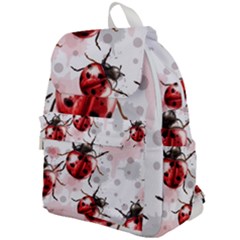 Ladybugs-pattern-texture-watercolor Top Flap Backpack by Vaneshart