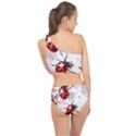 Ladybugs-pattern-texture-watercolor Spliced Up Two Piece Swimsuit View2