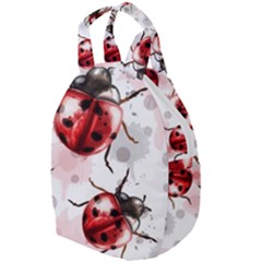 Ladybugs-pattern-texture-watercolor Travel Backpacks by Vaneshart