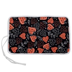 Seamless-vector-pattern-with-watermelons-hearts-mint Pen Storage Case (m) by Vaneshart