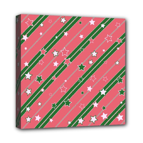 Christmas-background-star Mini Canvas 8  X 8  (stretched) by Vaneshart