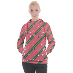 Christmas-background-star Women s Hooded Pullover