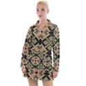 Seamless-mexican-pattern Women s Long Sleeve Casual Dress View1