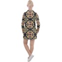 Seamless-mexican-pattern Women s Long Sleeve Casual Dress View2