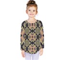 Seamless-mexican-pattern Kids  Long Sleeve Tee View1