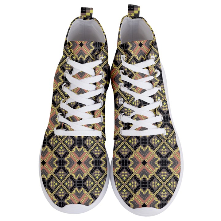 Seamless-mexican-pattern Men s Lightweight High Top Sneakers