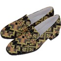 Seamless-mexican-pattern Women s Chunky Heel Loafers View2