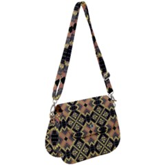 Seamless-mexican-pattern Saddle Handbag by Vaneshart