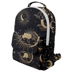 Asian-set-with-clouds-moon-sun-stars-vector-collection-oriental-chinese-japanese-korean-style Flap Pocket Backpack (small) by Vaneshart