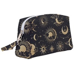 Asian-set-with-clouds-moon-sun-stars-vector-collection-oriental-chinese-japanese-korean-style Wristlet Pouch Bag (large) by Vaneshart