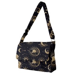 Asian-set-with-clouds-moon-sun-stars-vector-collection-oriental-chinese-japanese-korean-style Full Print Messenger Bag (l) by Vaneshart