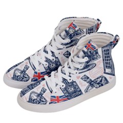 London-seamless-pattern Men s Hi-top Skate Sneakers by Vaneshart