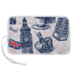 London-seamless-pattern Pen Storage Case (s) by Vaneshart