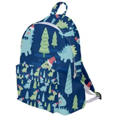 Cute-dinosaurs-animal-seamless-pattern-doodle-dino-winter-theme The Plain Backpack by Vaneshart