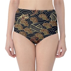 Oriental-traditional-seamless-pattern Classic High-waist Bikini Bottoms by Vaneshart