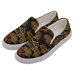 Oriental-traditional-seamless-pattern Men s Canvas Slip Ons by Vaneshart