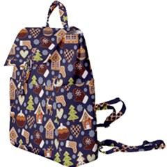 Winter-seamless-patterns-with-gingerbread-cookies-holiday-background Buckle Everyday Backpack by Vaneshart